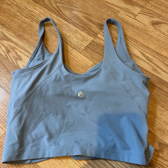 LuluLemon Align Cropped Tank Top in Chambray Size 6 - Picture 9 of 10